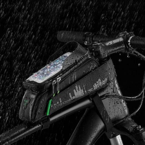 Sacou impermeabil pentru bicicletă – Suport pentru telefon și depozitare practică