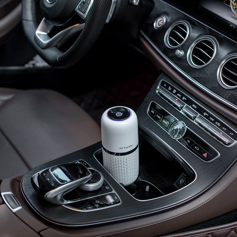 Purificatore d'aria per auto portatile – Ionizzatore silenzioso e ricaricabile USB