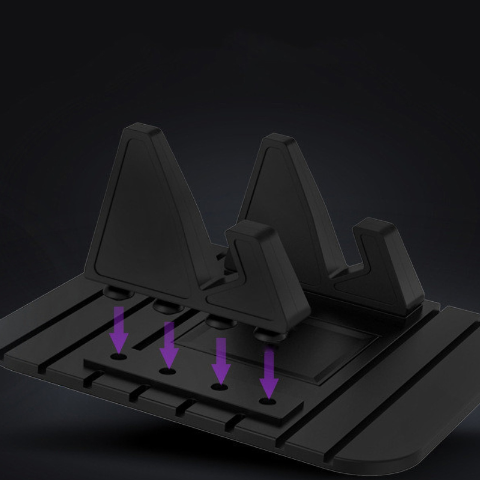 Antypoślizgowe wsparcie dla telefonu – doskonałe trzymanie na desce rozdzielczej