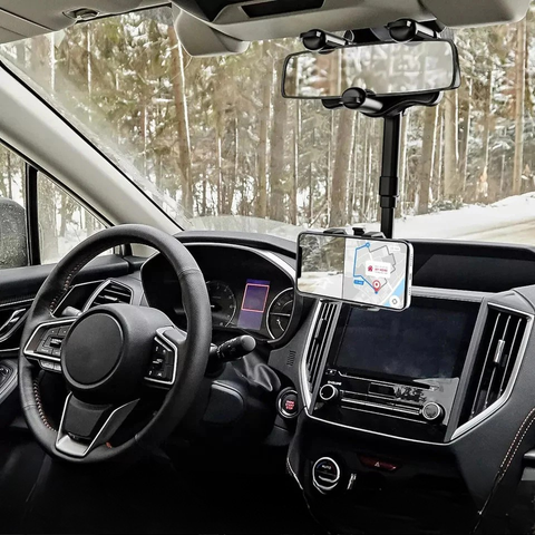 Tukipuhelin Auto – Kiinnitys Taustapeiliin