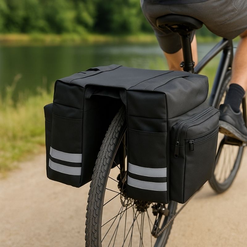 Alforjas Traseras Para Bicicleta — Confort de Viaje y Alta Capacidad de Carga