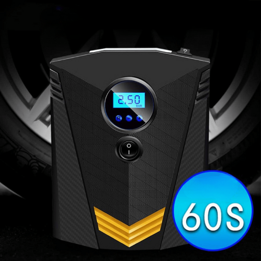 Draagbare Luchtcompressor Auto/Motor/Fiets – 12V Sigarettenaansteker + Digitale Scherm