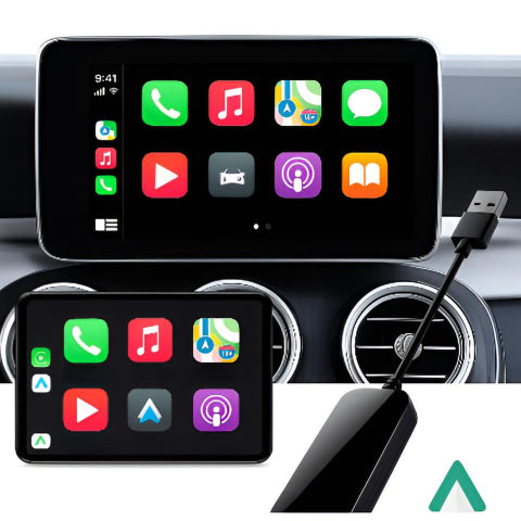 Adaptador de Coche Universal Inalámbrico — CarPlay y Android Auto Fáciles de Usar