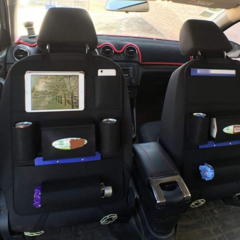 Organizador De Silla De Auto — Almacenamiento Práctico Y Multifuncional