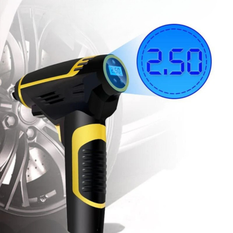 Tragbarer 120W Luftkompressor — Schnelles Aufpumpen mit digitaler Anzeige