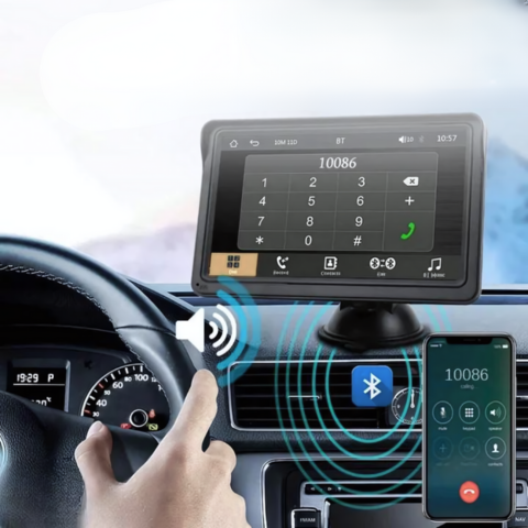 מערכת מולטימדיה לרכב — מסך HD ו-CarPlay אלחוטי