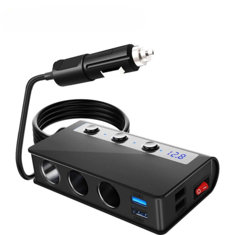 Adaptador de Carga para Coche – Versátil y de Carga Rápida