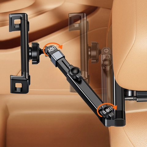 Support De Téléphone Et Tablette Pour Voiture – Fixation Appuie-Tête Réglable