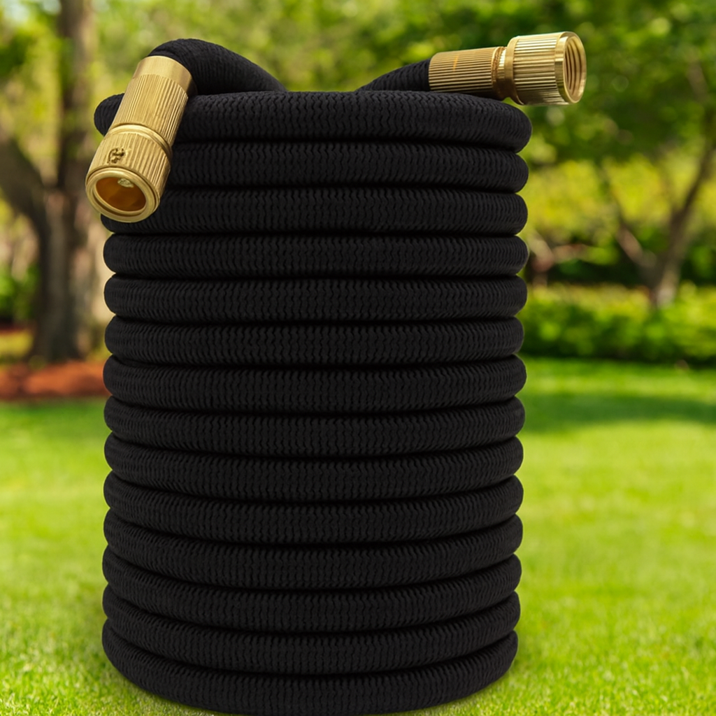 Manguera de Riego Extensible — Multifuncional Con Pistola de Alta Presión
