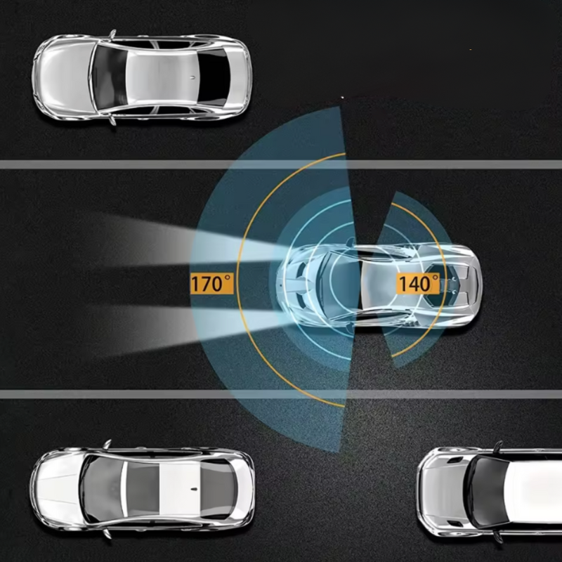 Dashcam Dobbelt Full HD Bil - Nattesyn + Indvendig Kamera