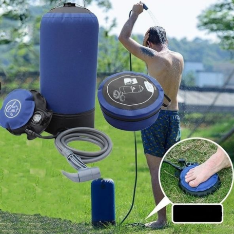 Ducha portátil para camping - Higiene al aire libre y tamaño compacto
