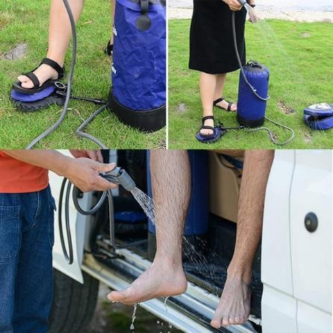 Ducha portátil para camping - Higiene al aire libre y tamaño compacto