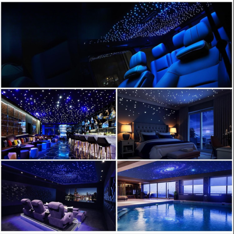 Kit di illuminazione a cielo stellato in fibra ottica - Effetto luminoso unico e atmosfera notturna