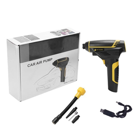 Bærbar Luftkompressor 120W — Ideel til Bil, Motorcykel og Cykel