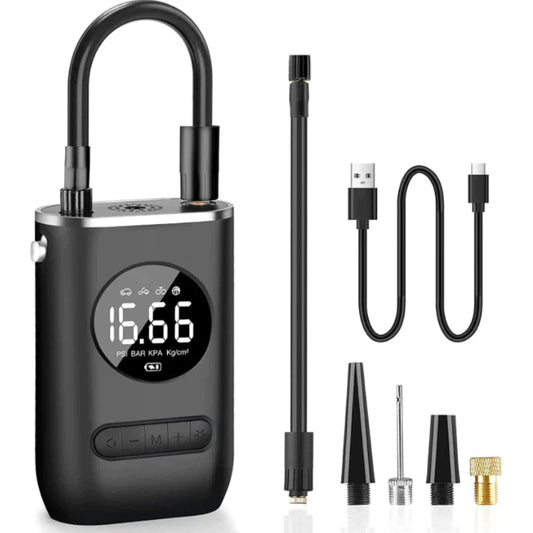 Bärbar Däckpump — Snabb och Enkel Uppblåsning Överallt