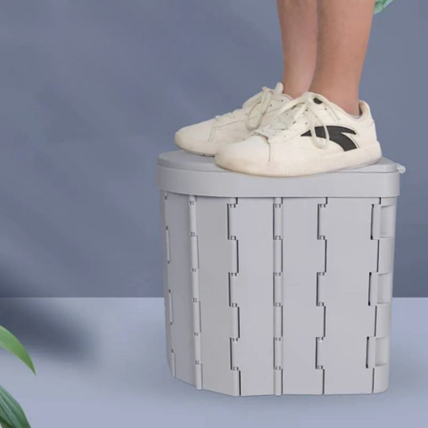 Toilette Pliable De Voyage — Compacte Et Facile À Transporter