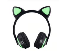 Cuffie Bluetooth luminose per orecchie di gatto - Ascolto confortevole e stile originale