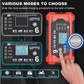 Intelligent Bilbatterilader 12V/24V - LCD-skjerm & Automatisk beskyttelse 