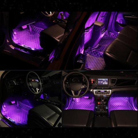 مصباح أجواء LED للسيارة – تصميم داخلي أنيق 