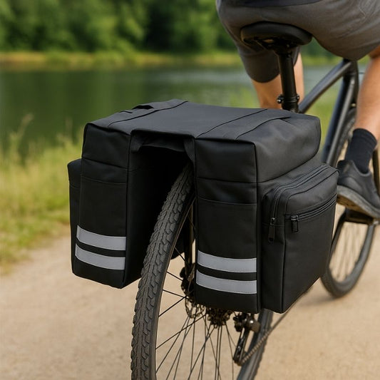 Alforjas Traseras Para Bicicleta — Confort de Viaje y Alta Capacidad de Carga 
