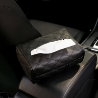 PU Leather Car Tissue Box – Sun Visor or Headrest Mount