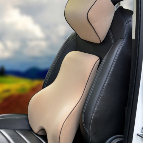 Memóriahabos ágyéktámasz és fejtámla párna - Kényelem és hátteret enyhítő párna