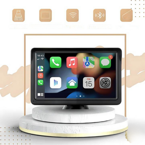 מערכת מולטימדיה לרכב — מסך HD ו-CarPlay אלחוטי 