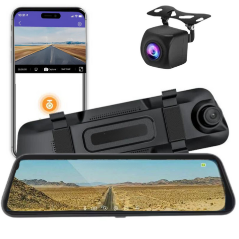 Espejo retrovisor con cámara de reversa – Seguridad y Conectividad Total 