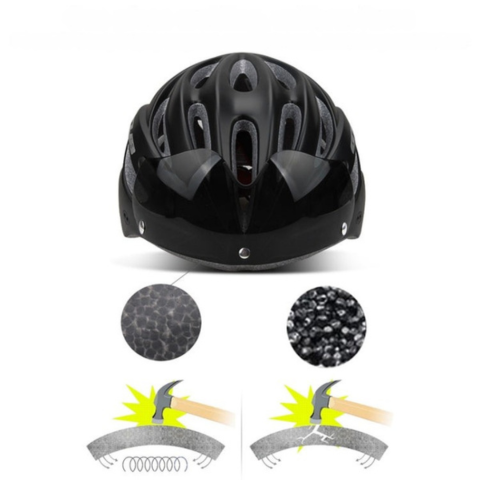 Casco de deporte para bicicleta – Visera integrada y ajuste preciso 