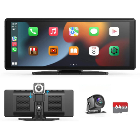 Pantalla Multimedia del Coche — Conectividad Inalámbrica y Navegación Inteligente 