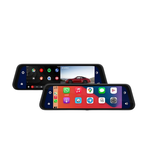 Espejo retrovisor inteligente con cámara frontal y trasera - Visión HD y asistencia al aparcamiento