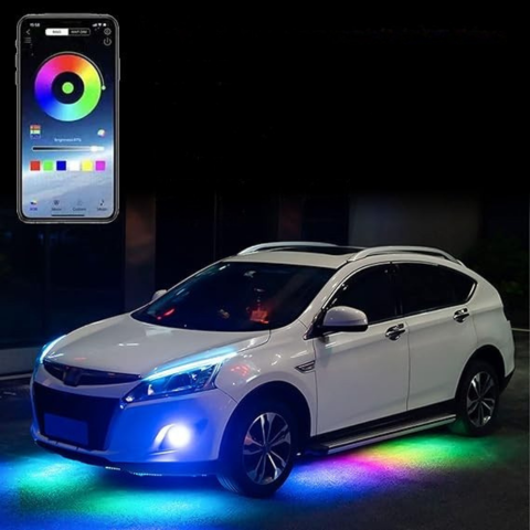 Kit LED Neon per Auto — Illuminazione Multicolore per Sotto Scocca 