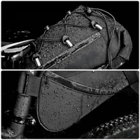 Bolsa de sillín de bicicleta de gran capacidad — impermeable y reflectante 