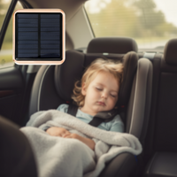 Purificateur D’Air Solaire Pour Voiture — Compact Et Rechargeable USB