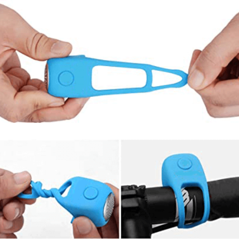 Mini Klaxon pentru bicicletă – sunete multiple și design impermeabil 