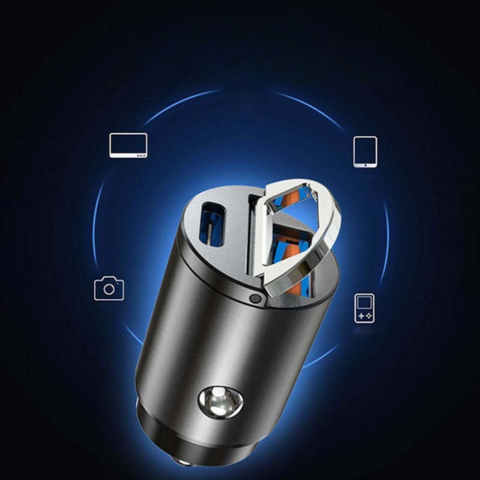 USB-Autoladegerät – Kompakte Zigarettenanzünder-Steckdose 