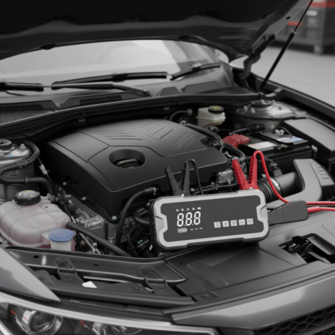 Avviatore Auto Portatile — Multifunzione Con Compressore 