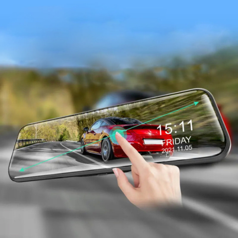 Espejo Retrovisor Conectado Con Doble Cámara – Conducción Más Segura 