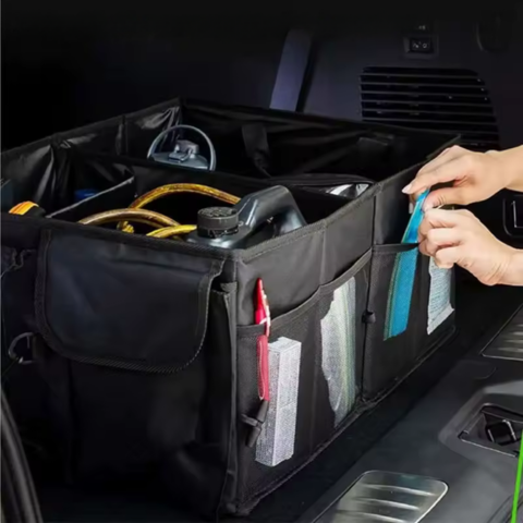 Organisateur De Coffre De Voiture — Rangement Pliable Et Pratique