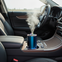 Light Aromatherapy Diffuser for Car — Purifier & LED Ambiance 