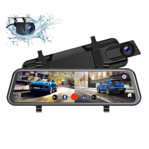 Espejo Retrovisor Conectado Con Doble Cámara – Conducción Más Segura 