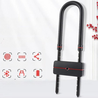 Bluetooth a odtlačok prsta pre pripojený zámok na bicykel 