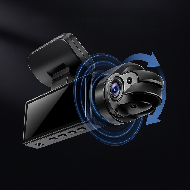 Dashcam Double Full HD Car - Night Vision + Interior Camera