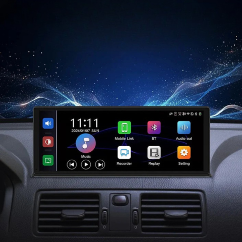 11,3-tommers berøringsskjerm med 4K dashbordkamera og 1080p ryggekamera - ultraklart bilde og jevn kjøring