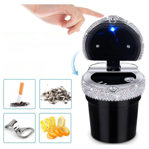 Brilliant Mini Car Ashtray - elegant design og røyksikker lukking