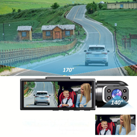 Dashcam per auto HD - Visione notturna e rilevamento del movimento