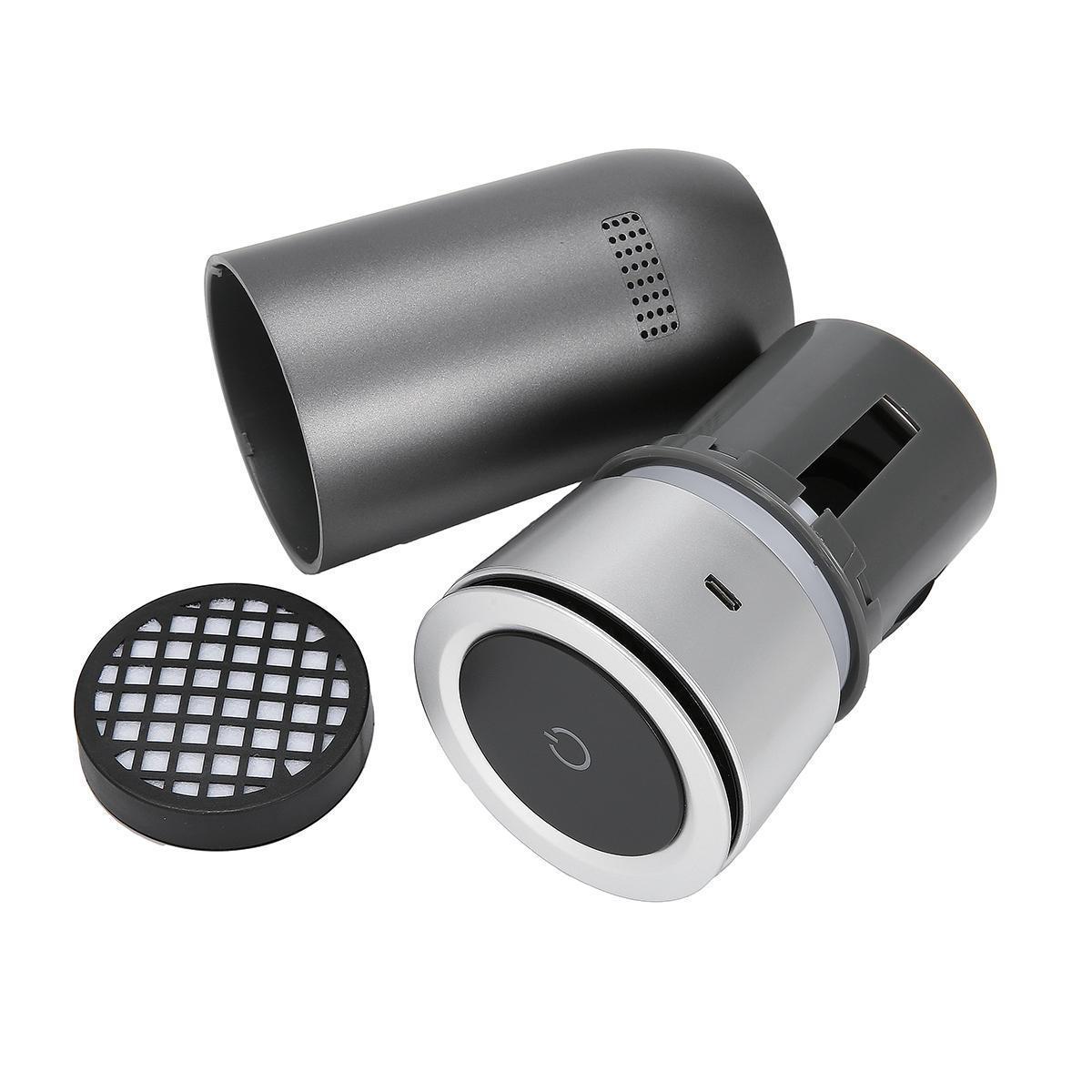 Hordozható Ionizáló Levegőtisztító Autóhoz USB Kábellel — Eltávolítja a Szagokat és Szennyeződéseket 