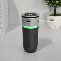 Hordozható Ionizáló Levegőtisztító Autóhoz USB Kábellel — Eltávolítja a Szagokat és Szennyeződéseket 