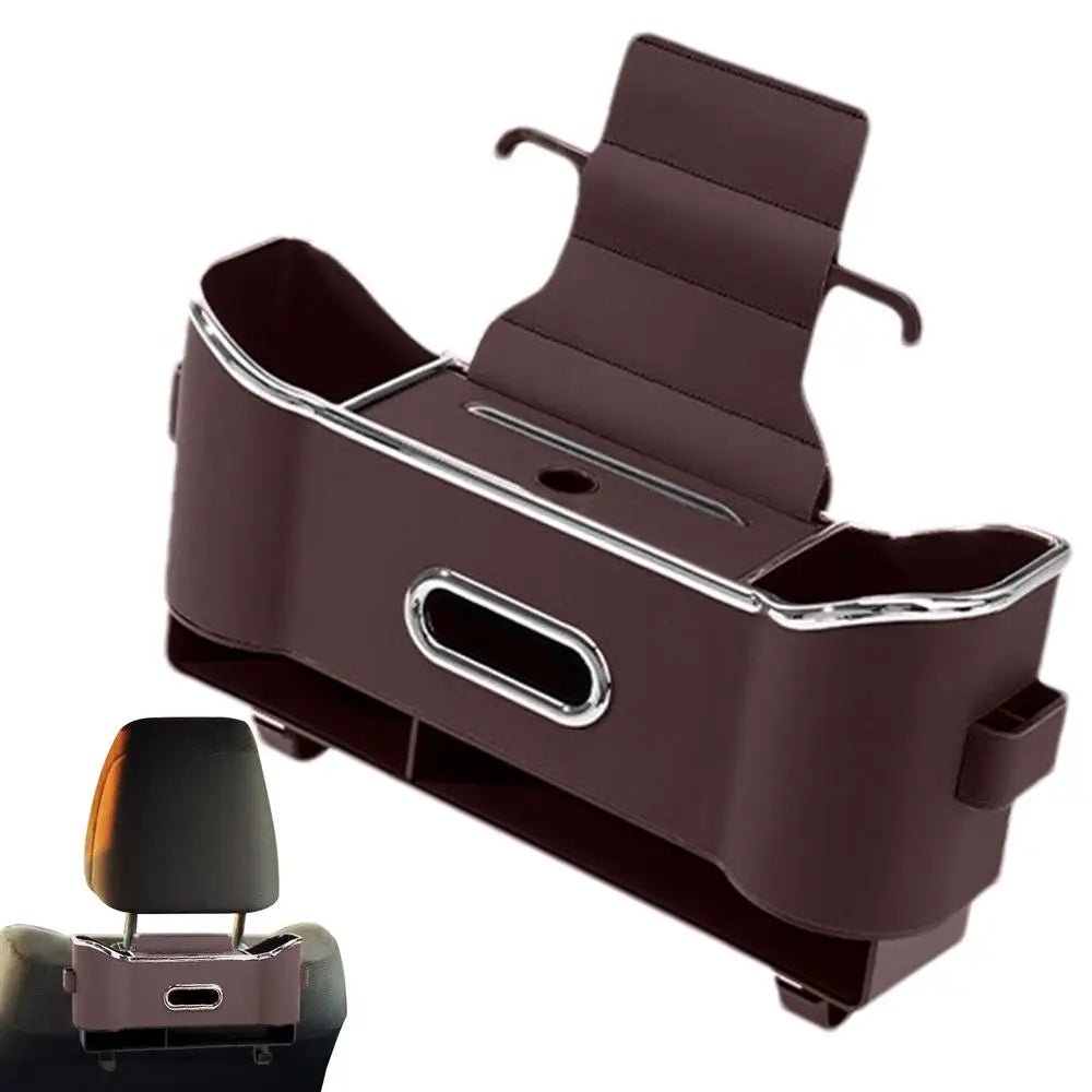 Bakseteorganisator med kroker og oppbevaringsboks - Optimalisert plass og ryddig bil