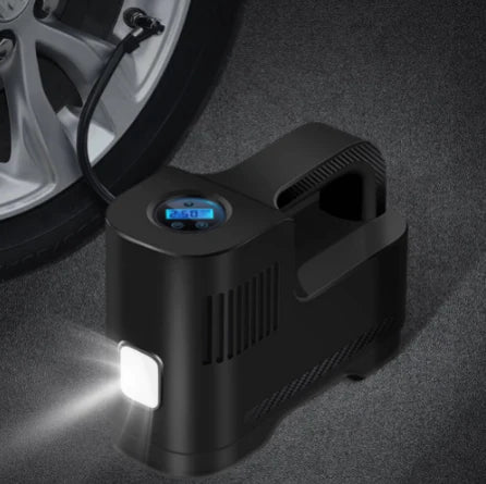 Φορητός Ψηφιακός Συμπιεστής Αέρα 12V Με LED Φως — Ασφάλεια Και Χρήση Τη Νύχτα 